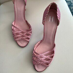Tommy Hilfiger Pink Striped Heels (Size 8M)/ New without tags or box